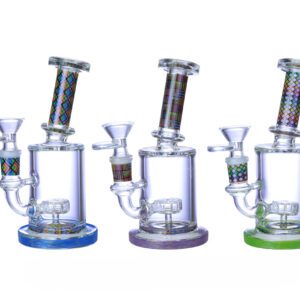 SANDED NECK PREMIUM GLASS WATERPIPE 7"