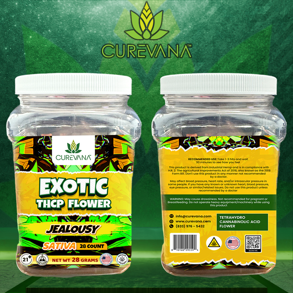 CUREVANA EXOTIC THC-P FLOWER 1G - DISPLAY OF 28