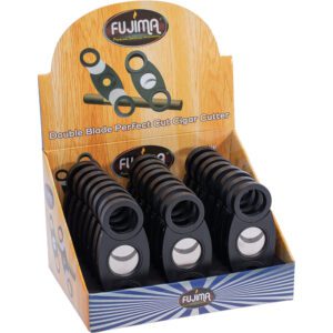 FUJIMA PERFACT PLASTIC CIGAR CUTTER W/ HOLE IN BACK SIDE - DISPLAY OF 24