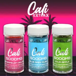 CALI EXTRAX LEVEL UP 5000MG GUMMY DISPLAY - 6CT