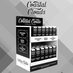 COASTAL CLOUDS PREMIUM E-LIQUID COUNTERTOP DISPLAY - 54CT DISPLAY