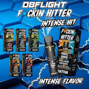 D8 FLIGHT F*CKIN HITTER THC-A BLEND 3.5G DISPOSABLE - DISPLAY OF 5