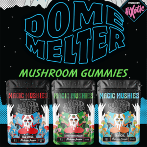 DOME WRECKER DOME MELTER MUSHROOM GUMMIES 8-PACK - DISPLAY OF 5