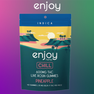 ENJOY HEMP LIVE ROSIN DELTA 9 THC GUMMIES 600MG - 40CT BAG