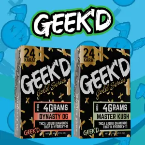 GEEK'D GOLD 4G THC-A LIQUID DIAMONDS 24 KARAT - DISPLAY OF 6