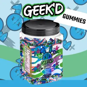 GEEK'D DELTA 8 + THCP 525MG GUMMIES - JAR OF 40