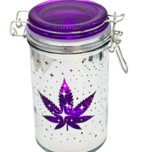TRIPPY EYEBALL WITH LEAF XLARGE STASH JAR - PACK OF 3