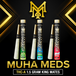 KING MAT'E BY MUHA MEDS 1.5G THC-A PRE ROLLS - DISPLAY OF 10