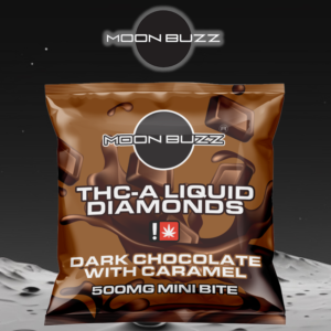 MOON BUZZ THC-A 500MG MINI CHOCOLATE BITES - JAR OF 16