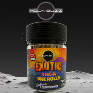 MOON BUZZ EXOTIC 2G THC-A PRE ROLL - JAR OF 50