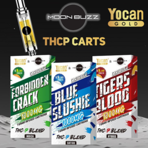 YOCAN GOLD X MOON BUZZ 1G THC-P BLEND CARTRIDGE - DISPLAY OF 5