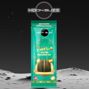 MOON BUZZ 2000MG THC-A PRE-ROLLS 2-PK - DISPLAY OF 6