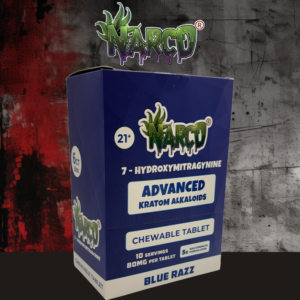 NARCO 7-HYDROXY 80MG 5-PACK CHEWABLE TABLET - DISPLAY OF 6
