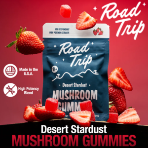 ROAD TRIP DESERT STARDUST 8-PACK MUSHROOM GUMMIES - 10CT DISPLAY