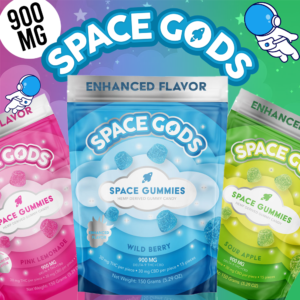 SPACE GODS - SPACE GUMMIES DELTA 9 + CBD 4500MG - DISPLAY OF 5