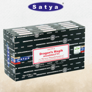 SATYA - DRAGON'S MAGIK INCENSE STICKS - 12CT