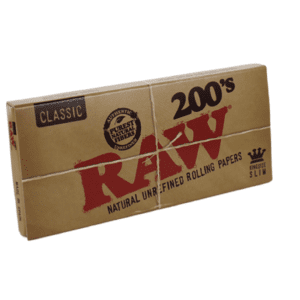 RAW CLASSIC KING SIZE SLIM ROLLING PAPERS 200'S - 40CT DISPLAY