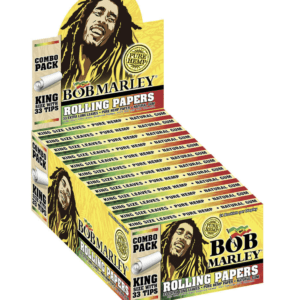 BOB MARLEY KING SIZE PURE HAMP PAPER+ TIPS - KING - 24CT