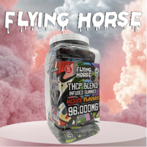FLYING HORSE THC-P BLEND 96,000MG GUMMIES - JAR OF 80