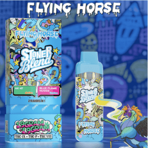 FLYING HORSE 2 FLAVORS IN 1 STONER BLEND 3.8G DISPOSABLE - DISPLAY OF 5