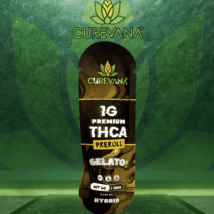 CUREVANA PREMIUM THC-A 1G PRE ROLL - DISPLAY OF 15