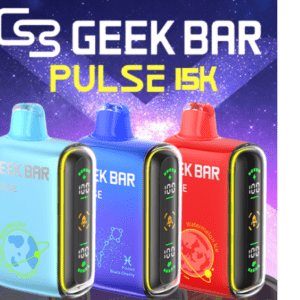 GEEK BAR PULSE 5% NIC 15000 PUFFS RECHARGEABLE DISPOSABLE VAPE - DISPLAY OF 5