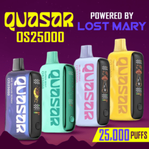 LOST MARY QUASAR OS25000 5% NIC 25,000 DISPOSABLE VAPE - DISPLAY OF 5