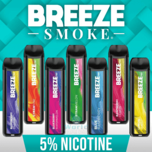 BREEZE SMOKE PRO EDITION 5% DISPOSABLE DEVICE 6ML (2000 PUFFS) - DISPLAY OF 10