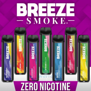 BREEZE SMOKE PRO ZERO NIC DISPOSABLE DEVICE 6ML (2000 PUFFS) - DISPLAY OF 10CT