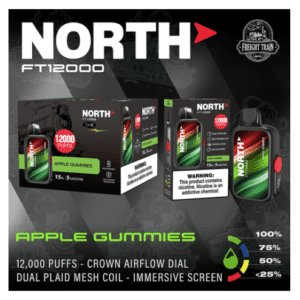 NORTH FT12000 DISPOSABLE VAPE - 12000 PUFFS - DISPLAY OF 10