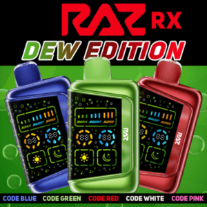 RAZ RX50K DEW EDITION 50,000 PUFFS DISPOSABLE VAPE - DISPLAY OF 5