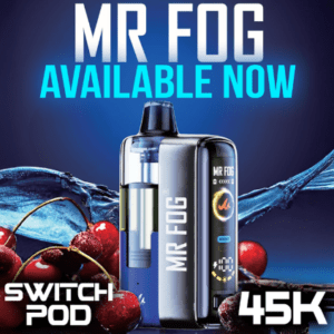 MR FOG SWITCH 45,000 PUFFS (FULL KIT) DISPOSABLE VAPE - DISPLAY OF 5