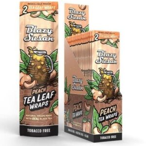 BLAZY SUSAN PEACH TEA WRAPS 2-PACK - DISPLAY OF 25