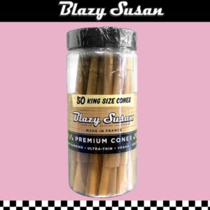 BLAZY SUSAN KING SIZE UNBLEACHED CONES - 50CT