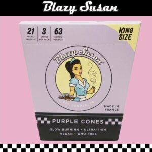BLAZY SUSAN KING SIZE PURPLE CONES - 21CT