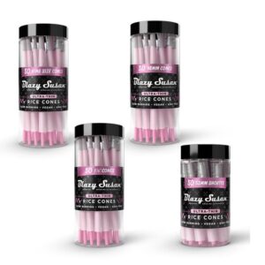 BLAZY SUSAN ULTRA THIN RICE PAPER CONES JAR OF 50