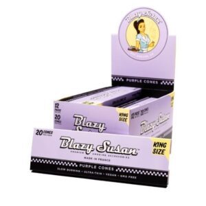 BLAZY SUSAN CONES 20-PACK KING SIZE - DISPLAY OF 12