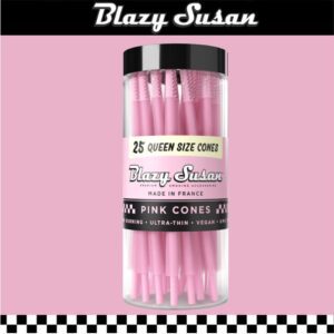 BLAZY SUSAN QUEEN SIZE PINK CONES 120/44MM - 25CT