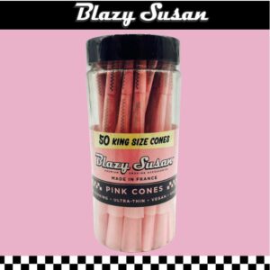 BLAZY SUSAN KING SIZE PINK CONES - 50CT