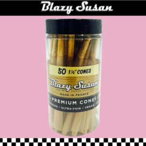 BLAZY SUSAN 1 1/4 SIZE UNBLEACHED CONES - 50CT