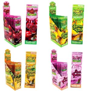 JUICY TERP ENHANCED FLAVORED HEMP WRAPS 2/PK - 25CT DISPLAY