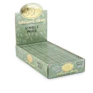 JOB ORGANIC HEMP SINGLE WIDE ROLLING PAPER - DISPLAY OF 24