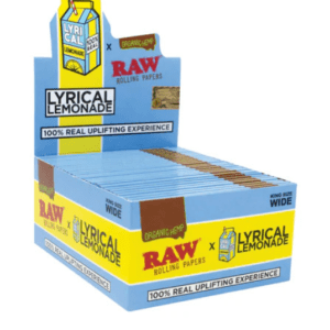 RAW X LYRICAL LEMONADE KING SIZE WIDE PAPER - DISPLAY OF 50
