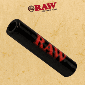 RAW BLACK BOROSILICATE GLASS TIPS JAR OF 50