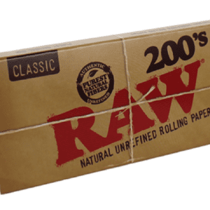 RAW CLASSIC KING SIZE SLIM ROLLING PAPERS 200'S - 40CT DISPLAY