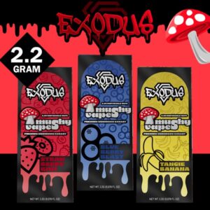 EXODUS MUSHY VAPES 2.2G PREMIUM MUSHROOM DISPOSABLE - 6CT DISPLAY