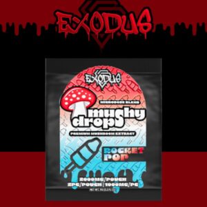 EXODUS MUSHY DROPS 2000MG 2-PACK GUMMIES - DISPLAY OF 30