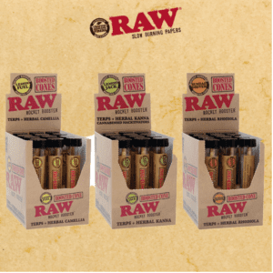 RAW ROCKET BOOSTER CONES - 12CT DISPLAY