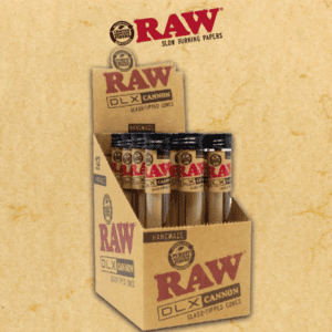 RAW DLX HANDMADE GLASS TIPPED CANNON - 12CT DISPLAY