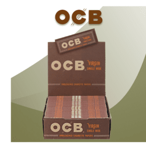 OCB VIRGIN SINGLE WIDE ROLLING PAPER - 24CT DISPLAY
